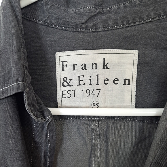 Frank & Eileen Gray Barry Button Up 100% Cottok Casual Minimalist Shirt Size XS - Picture 4 of 7